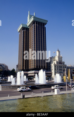 Torres de Colón, Colon towers in Madrid, Spain, office building and ...
