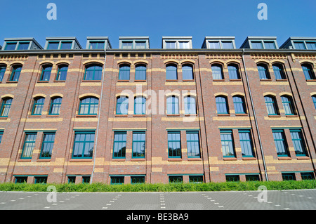 Revenue office, brick building, windows, Kempen, Niederrhein, North Rhine-Westphalia, Germany, Europe Stock Photo