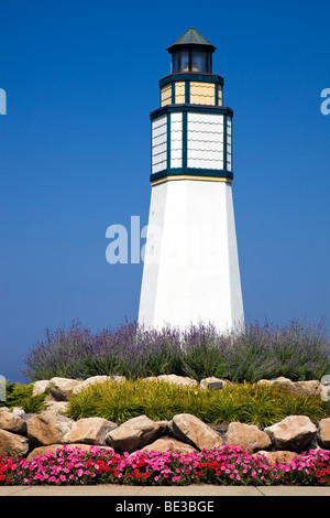 Little Lighthouse in Manistee Stock Photo