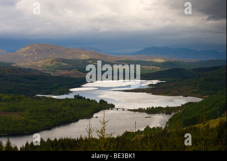 Glen Garry Viewpoint Loch Garry Highlands, Scotland, United Kingdom, Europe Stock Photo