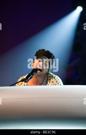 Canadian singer and songwriter Daniel Powter live at Blue Balls Festival in the Concert Hall of the KKL in Lucerne, Switzerland Stock Photo