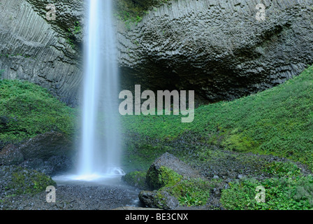 Latourell Falls, Columbia River Gorge, Cascade Range, Oregon, USA Stock Photo