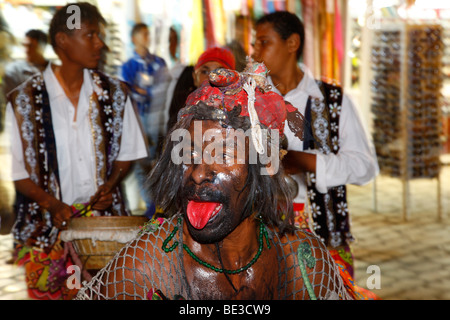 Shaman dances, Sufi brotherhood, religious ceremony, Hammamet, Tunisia, Northern Africa Stock Photo