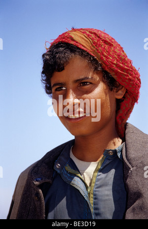 Camel shepherd, Egyptian in traditional dress, garment, portrait, Dschjellahba, Jelleba, clothes, Arabian, Egyptian, Dschellaba Stock Photo