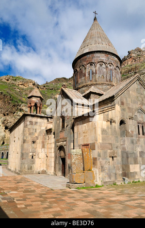 Historic Armenian Orthodox church at Geghard monastery near Garni, UNESCO World Heritage Site, Kotayk region, Armenia, Asia Stock Photo