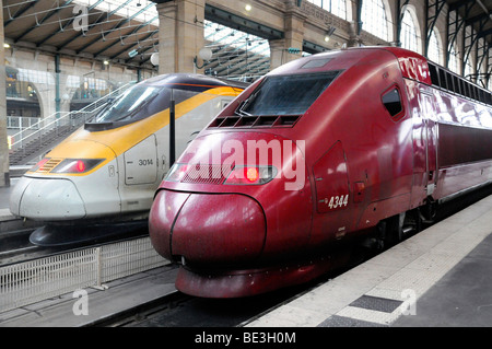 TGV, Gare du Nord, North station, Paris, France, Europe Stock Photo