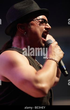 Queensryche with Geoff Tate, vocals, Michael Wilton, guitar, Scott Rockfield, drums, Eddie Jackson, bass, Parker Lundgren, guit Stock Photo