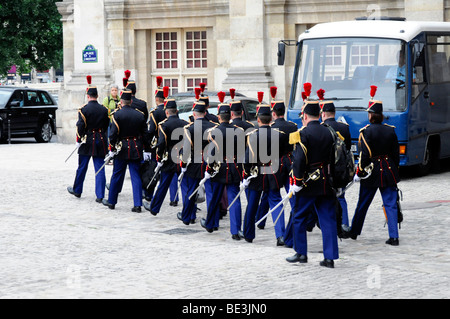 Guard of honour at the Institut National de France, Paris, France, Europe Stock Photo