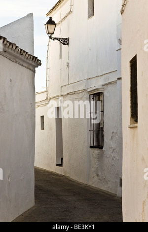 Narrow alleyway in an Andalusian village, Spain, Europe Stock Photo