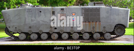 Amphibious armoured vehicle LVT-5. Stock Photo