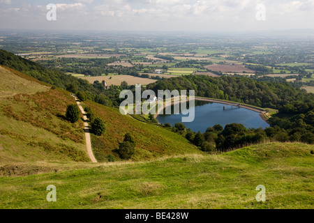 View across British Camp in the Malvern Hills Stock Photo