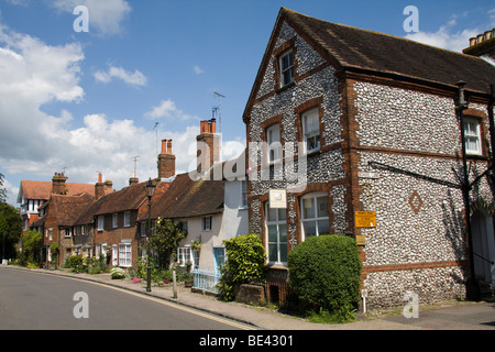 Houses in Church Street Steyning West Sussex Stock Photo