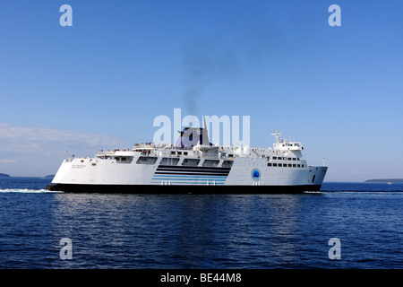 Chi Cheemaun Ferry between Bruce Peninsula and Manitoulin Island in Lake Huron Stock Photo