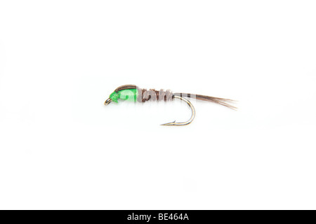 Pheasant Tail Flymph Soft Hackle wet fly Hook: TMC 200R No.10 Tail:  ringneck pheasant tail fibers Body: wound pheasant tail Stock Photo - Alamy