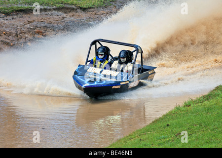 Australian Jet Sprint Boat championship timed sprint runs on enclosed course Cabarita September 2009 Stock Photo