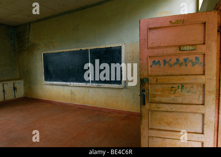 Classroom in a vacant school in Magamba, Tanzania, Africa Stock Photo