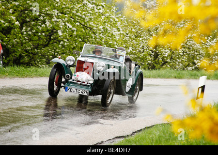 MG TC, built in 1947, rally Langenburg Historic 2009, Langenburg, Baden-Wuerttemberg, Germany, Europe Stock Photo