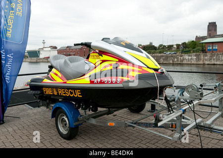 Fire & Rescue Service Jet Ski Stock Photo