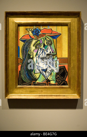 Picasso's Weeping Woman (1937), National Gallery of Scotland, Edinburgh, UK Stock Photo