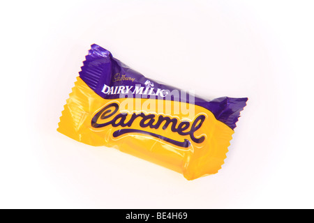 Cadbury's Fun Size Dairy Milk Caramel Bar Stock Photo