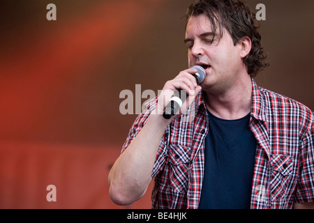 Swiss singer and songwriter Patrick Jonsson, live at the Lucerne Festival in Lucerne, Switzerland Stock Photo
