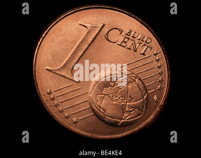 Euro cent coin Stock Photo