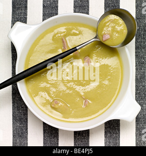 Pea and ham soup Stock Photo