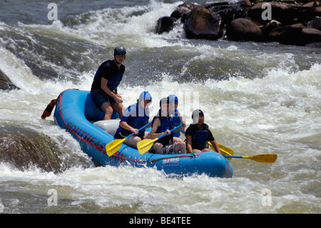 White Water Rafting on the Ocoee River in Polk County, Tennessee Stock Photo
