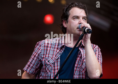 Swiss singer and songwriter Patrick Jonsson, live at the Luzerner Festival in Lucerne, Switzerland Stock Photo