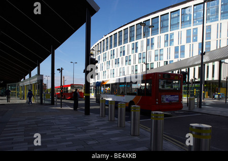 Liverpool One bus station formerly known as Paradise Street Interchange Stock Photo