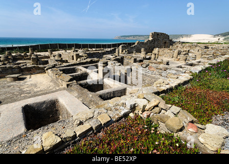 Ruins of the factory for garum, archeologic park Baelo Claudia near Tarifa, Andalusia, Spain, Europe Stock Photo