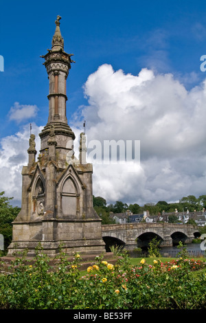 Randolph Earl of Galloway Memorial, Newton Stewart, Dumfries and Galloway, Scotland Stock Photo