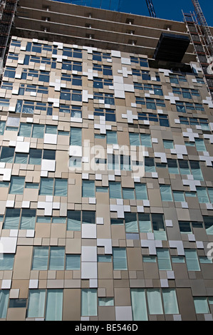 images of the construction of the cube in birmingham, which is a new award winning mixed complex next to the mailbox birmingham Stock Photo