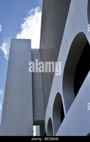 Biblioteca Nacional Leonel de Moura Brizola National Library, architect Oscar Niemeyer, Brasilia, Distrito Federal state, Brazi Stock Photo