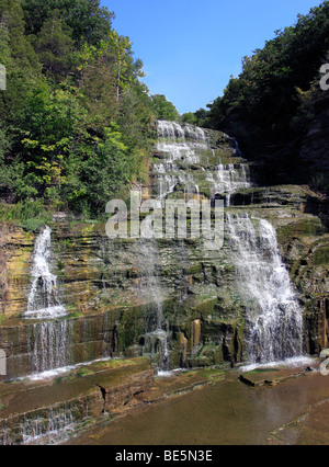 Waterfall near Watkins Glen, NY Stock Photo
