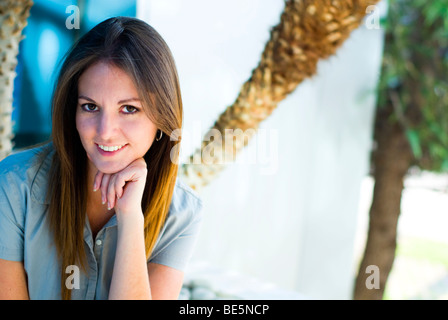 happy beautiful 30 years old woman portrait Stock Photo