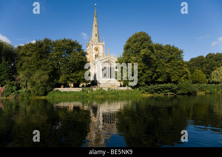 Holy Trinity Church in Stratford-upon-Avon, which contains the grave of William Shakespeare. UK. Stock Photo