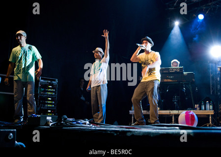 Blumentopf, German hiphop band, live at the soundcheck, Open Air