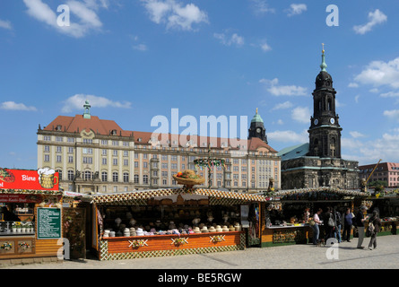 Kreuzkirche church, Altmarkt square, Dresden, Saxony, Germany, Europe Stock Photo
