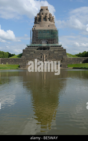 Voelkerschlachtdenkmal, Monument to the Battle of the Nations, Leipzig, Saxony, Germany, Europe Stock Photo