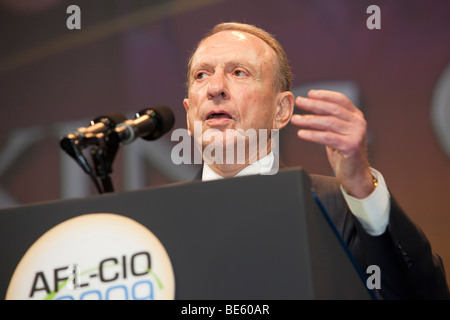 Pittsburgh, Pennsylvania - Senator Arlen Specter speaks to the AFL-CIO convention. Stock Photo