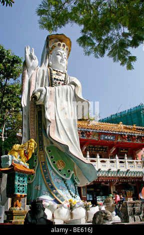 Kuan Yin statue, Repulse Bay beach, Hong Kong, Hong Kong, China, Asia Stock Photo