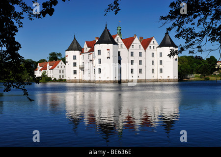 Gluecksburg Castle, moated castle in Schleswig Holstein, Germany, Europe Stock Photo