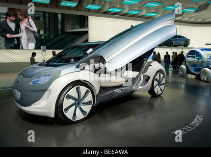 Concept Zoe ZE electric car by Renault on display at Frankfurt Motor Show 2009 Stock Photo