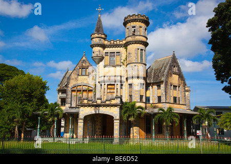 Magnificent Seven Stollmeyer Castle in Port of Spain Trinidad Stock Photo