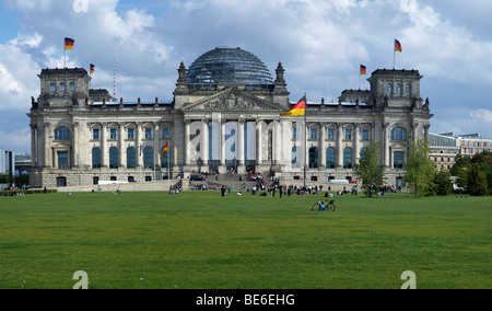 Reichstag building in Berlin, Germany, Europe Stock Photo