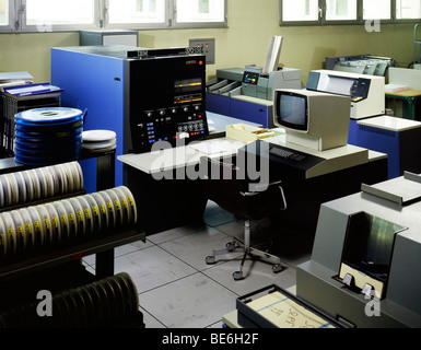 1970s mainframe computer IBM 370 Stock Photo