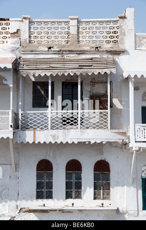 Traditional house in Muttrah, Muscat, Oman Stock Photo