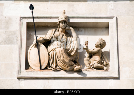 Close-up details of County Hall, Lewes, East Sussex, UK Stock Photo