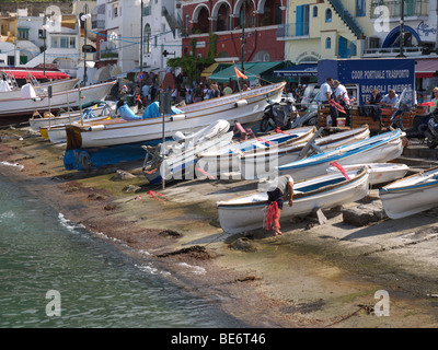 The Isle of Capri in the Bay of Naples in Italy Stock Photo